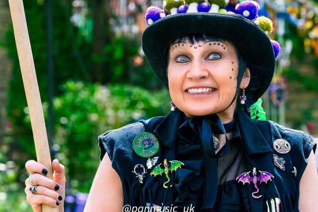 Mitch Griffith, the 'bagman' of the Hemlock Morris Dancers says her look sums up 'the possibly eccentric but definitely friendly vibe of Morris'