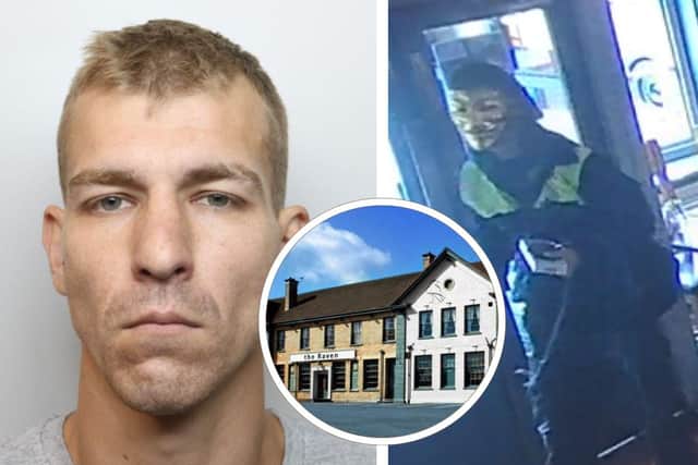 Romans Vodcics targeted an imitation firearm at The Raven in Rockingham Road, Corby. Image: National World / Northants Police