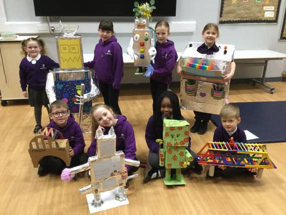 Home learning projects completed by the children.