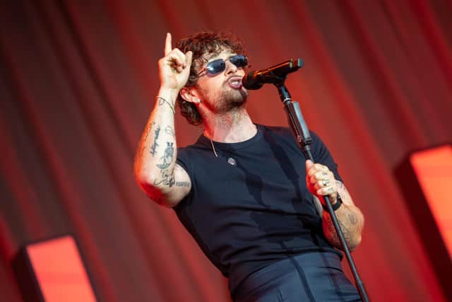 Tom Grennan headlining the third day of the Bedford Summer Sessions at Bedford Park on Saturday, July 4, 2026. Photo by David Jackson.