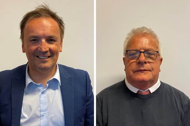 Council leader Simon Rielly (left) and deputy council leader Mark Pengelly (right)