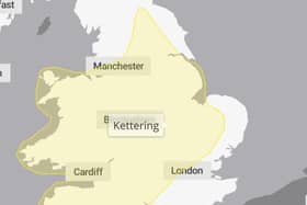 A weather warning is in place across Northamptonshire for ice.