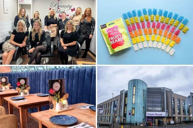 Four of the finalists at this year's SME Northamptonshire Business Awards: Beauty Withinn, Sweet Lounge, Truva Lounge Cocktail Bar, and The Hope Centre.