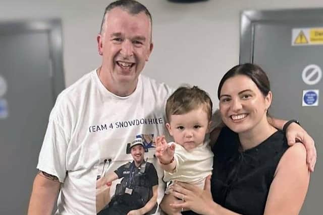 Mike Jones with Charlotte Watts and son Hudson at the spinathon in Kettering's Anytime Fitness/Michael Jones