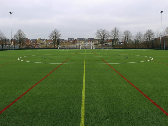 Student photographer Oliver Fitzgerald captured the centre line of the pitch.