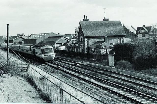 Desborough railway station pictured in the 1980s after its closure