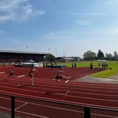 Athletes race around Corby track