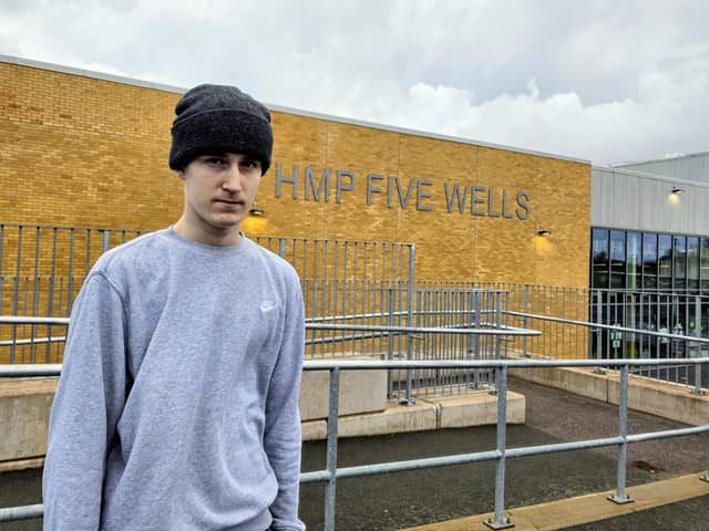 Released: A 19-year-old from Norfolk was one of the men given early release from HMP Five Wells/IMG