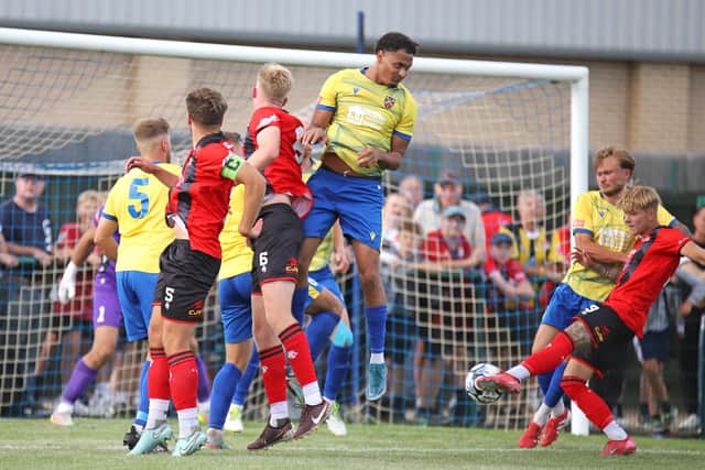 Eddie Panter fires home to make it 1-1 (Picture: Peter Short)