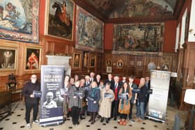 Boughton House : Members of Kettering Civic Society with cast and crew from UKFilm School/National World