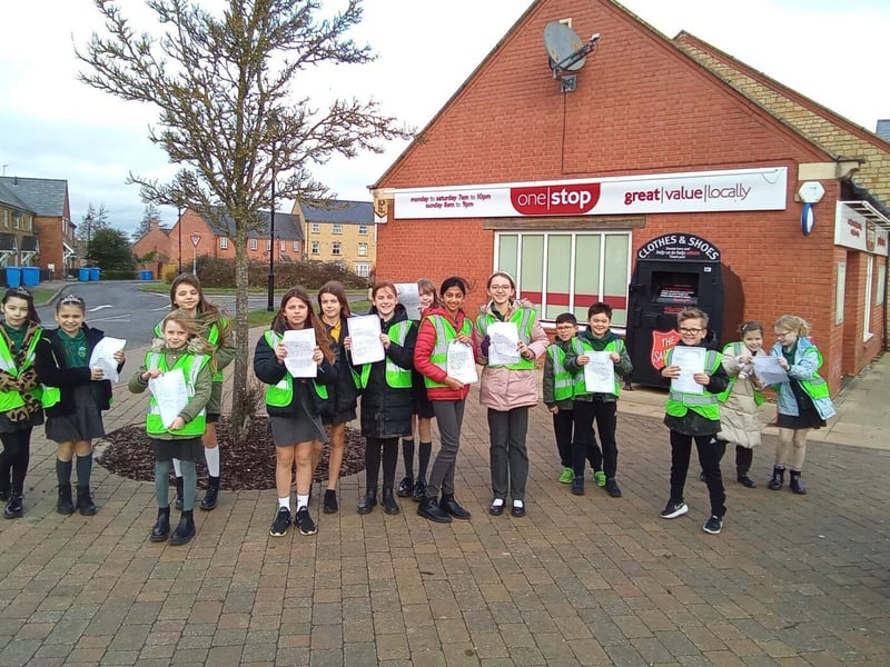 The ECO Team with their letters