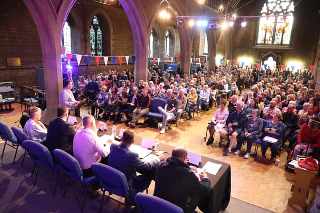 Kettering Arts Centre hosted the public meeting to discuss the future of Kettering Leisure Village (KLV)