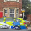 The scene in London Road, Kettering as armed police attend an incident/UGC