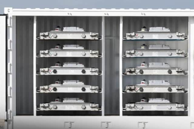 The batteries will be stored in cells capable of storing energy that can power 250 homes per day. Image: Jaguar Land Rover / Wykes Engineering