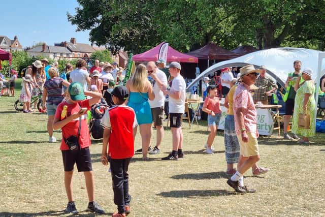 Visitors to the second annual community festival at Rockingham Road Pleasure Park