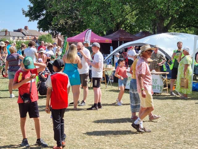 Visitors to the second annual community festival at Rockingham Road Pleasure Park