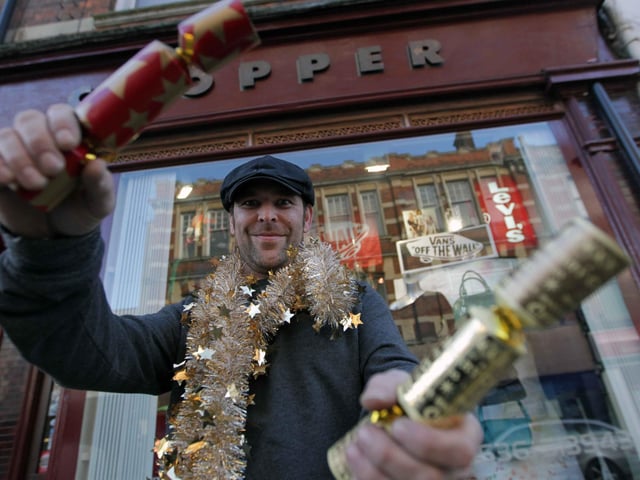 Kettering, Chopper, Montagu St. Pic to signify shop is opening late over Xmas. Contact Mark Healy