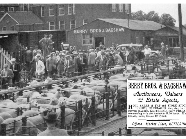 The cattle market in Kettering Every Picture Tells a Story by Dave Clemo