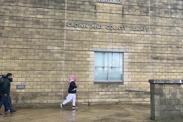 Ashraf Osmani leaving Northampton Crown Court after avoiding prison.
