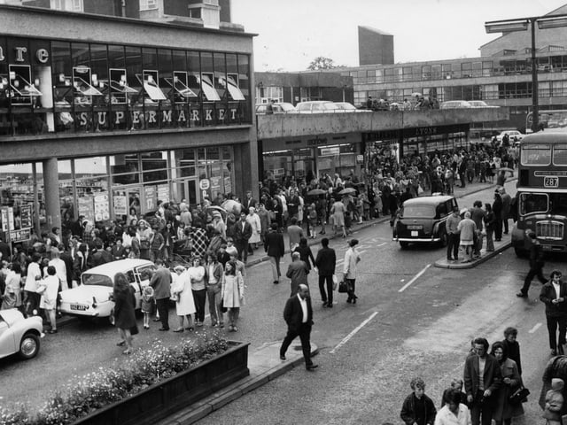 Corporation Street in Corby back in the day