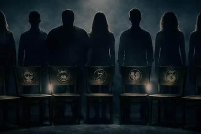 Seven individuals represent the Seven Deadly Sins