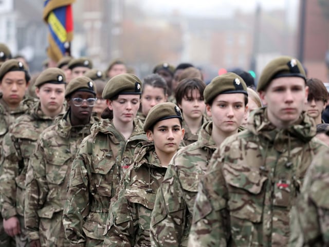 Wellingborough Remembrance Day parade 2022