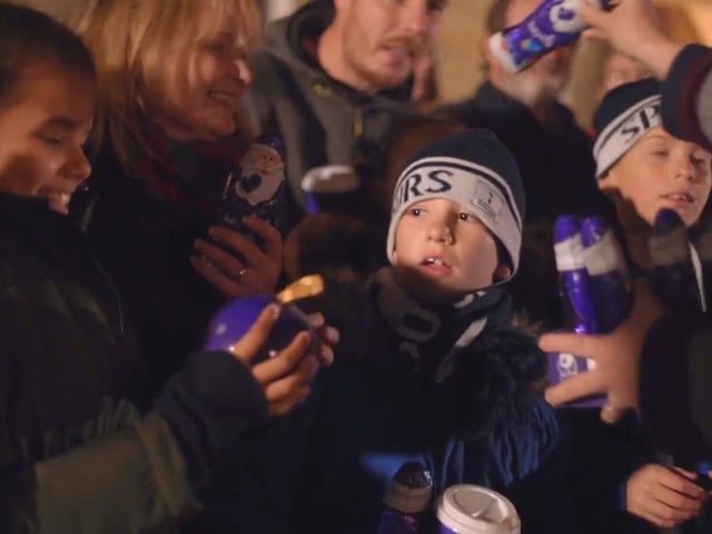 Cadbury's Christmas 'Cadvent' advert shot in Corby Glen