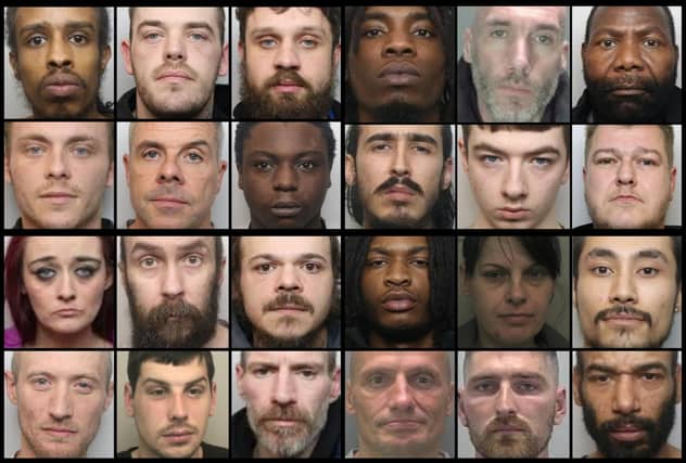 Faces of some of Northamptonshire's most serious criminals now in jail and whose stories we brought you during July 2025