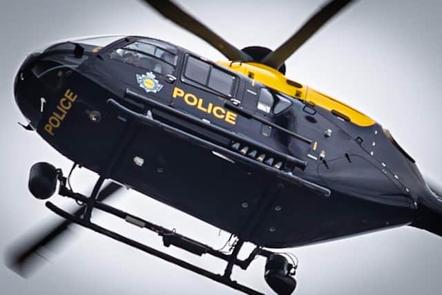 Puzanovskis was charged after a police helicopter pilot reported being targeted by a laser beam over Northampton. Photo: NPAS