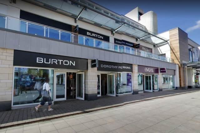 The unit where Burton, Dorothy Perkins and Evans used to be