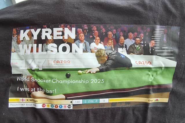 The image on Clive's T-shirt. Credit: Instagram/@KyrenWilson147