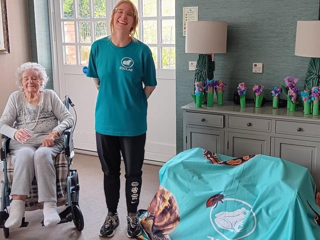 Charley really captured the attention of the residents, their families and the staff with her passion for these little zoo animals