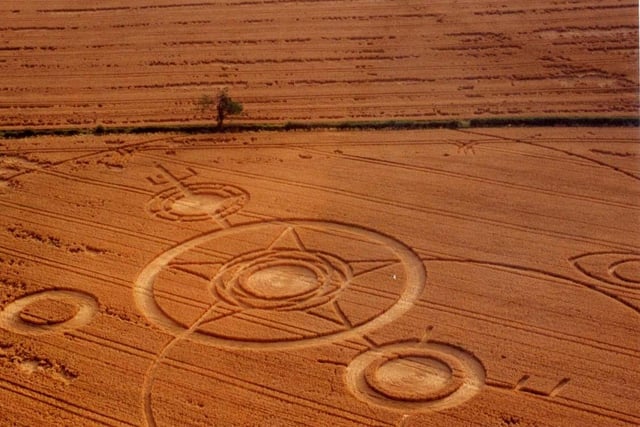 This incredible design appeared in the 1980s in a field close to Cranford St Andrew, near Kettering.