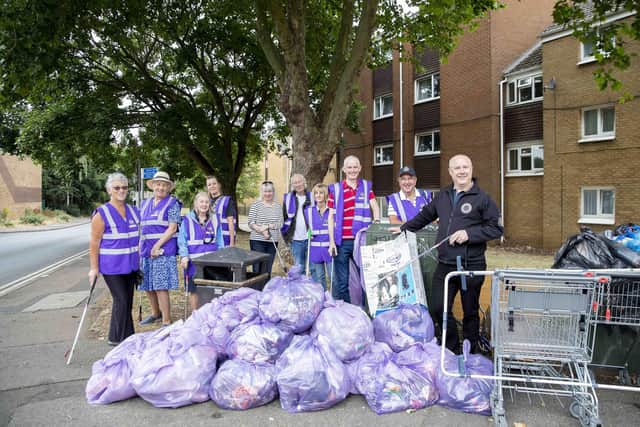 Stephen Mold joins Northants Litter Wombles for a litter pick.
