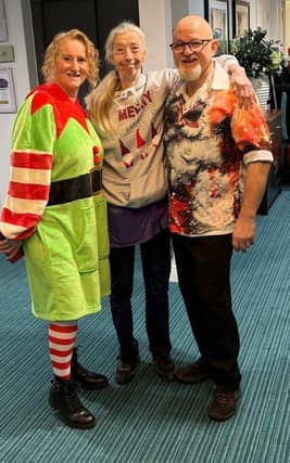 Staff at Brampton View in the festive spirit
