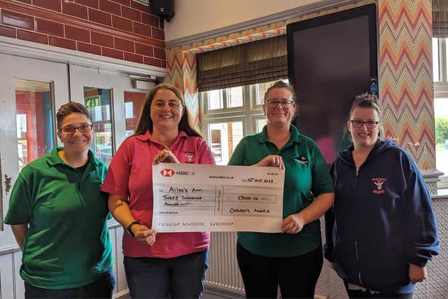 Ailsa's Aim received £3,000 from Chelsea's Angels