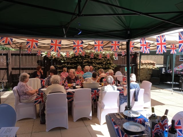 Residents celebrating
