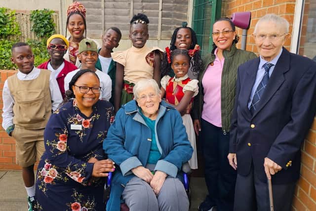The Watoto Choir, with Elm Bank Care Home Residents