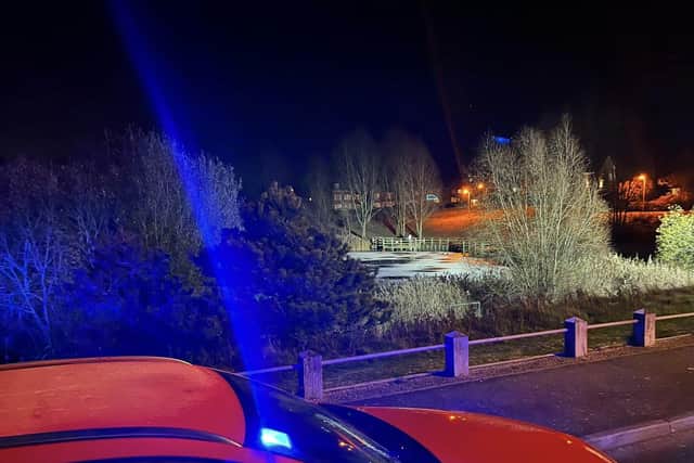 The scene on Wednesday night in Chatsworth Road