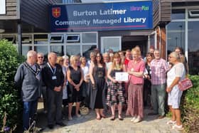 Burton Latimer Library receives Rose of Northamptonshire Award