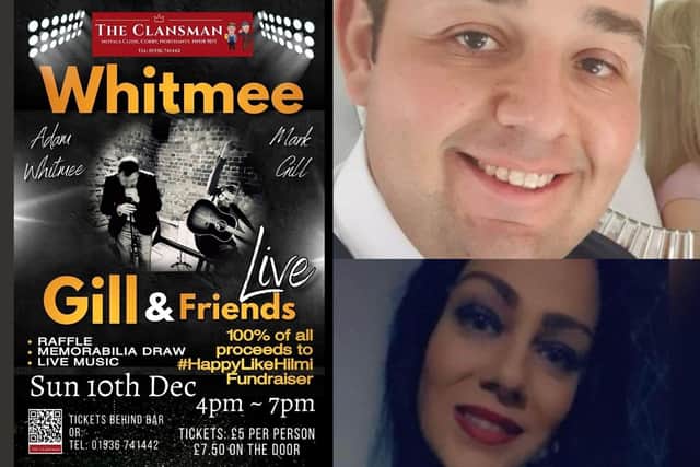 The event, organised by Amanda Bruce (bottom right) and Cliff Morton, is in aid of Hilmi Say (top right)
