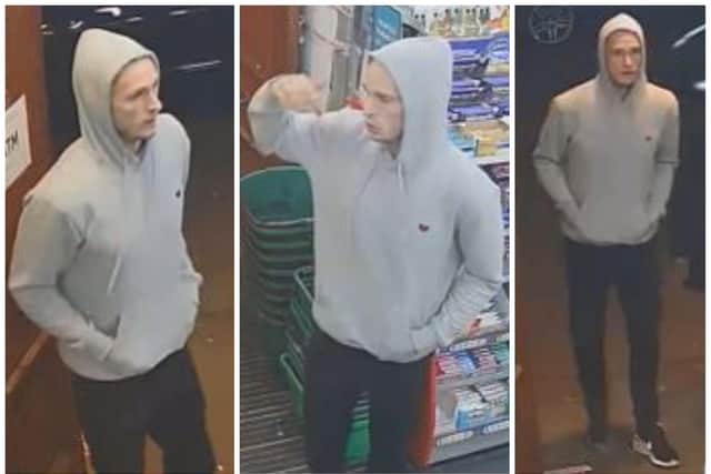 Detectives investigating a racially aggravated assault in Northampton town centre want to identify this man