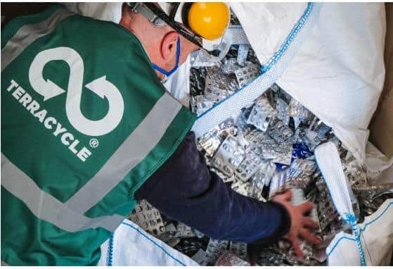 The packs were being sent back to Terracycle for recycling/Terracycle