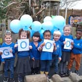 Children celebrate their 'good' Ofsted rating/Diamond Pre-School Wellingborough