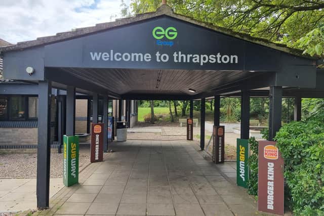 A14 Thrapston services at Junction 13