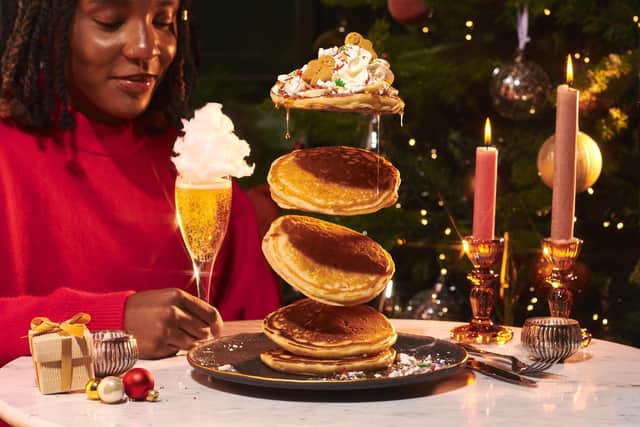 The festive pancakes from the Christmas menu