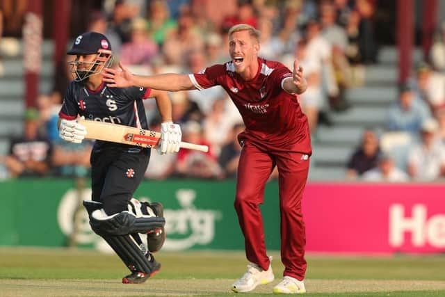 Lancashire's Luke Wood claimed three for 17 against the Steelbacks at Old Trafford (Picture: David Rogers/Getty Images)