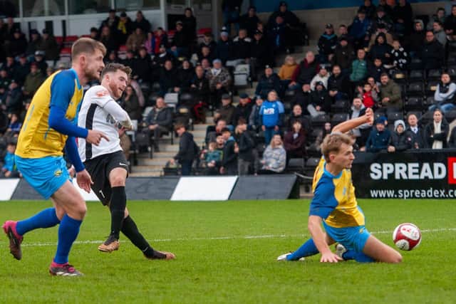 Cash-strapped Corby Town haven't played a home match since November 1, when they lost 1-0 to Carlton Town (Picture: Jim Darrah)