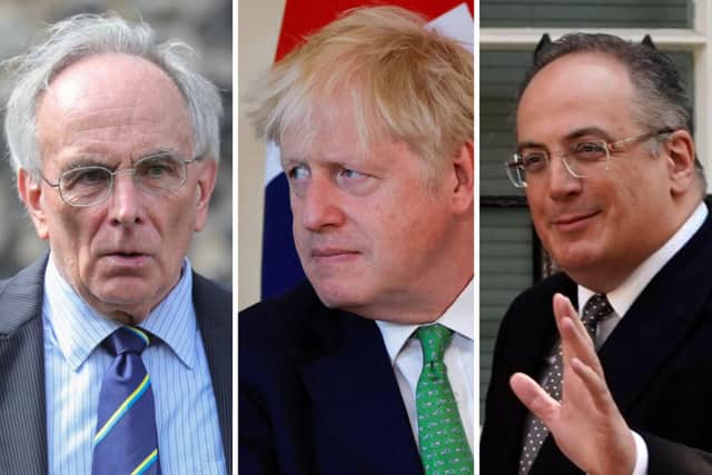 County MPs Peter Bone (left) and Michael Ellis are both backing embattled PM Boris Johnson despite high-profile resignations