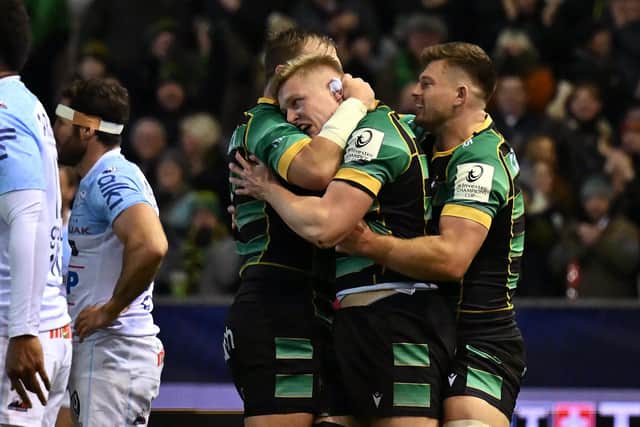 Tom Pearson scored a hat-trick for Saints (photo by Ben Stansall / AFP) (Photo by BEN STANSALL/AFP via Getty Images)